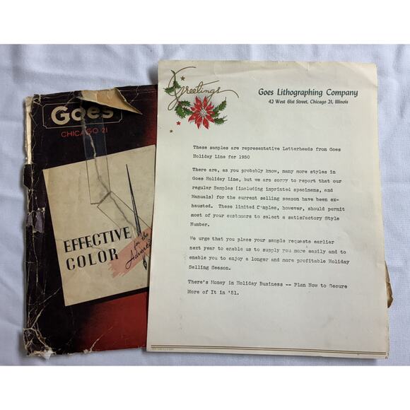 Vintage 1950s MCM Unused Stationery Authentic 10 Greeting Cards- Lot #1 - Picture 11 of 11